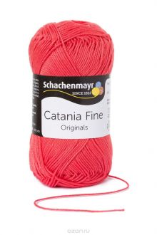 Пряжа для вязания Schachenmayr "Originals Catania Fine", цвет: красный (01003), 165 м, 50 г