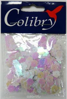 Пайетки фигурные голографические "Colibry", 8мм. SF02-11-FL8