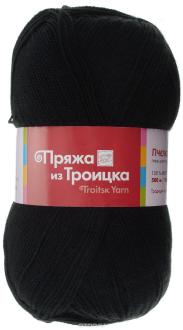 Пряжа для вязания "Пчелка", цвет: черный (0140), 500 м, 100 г, 10 шт