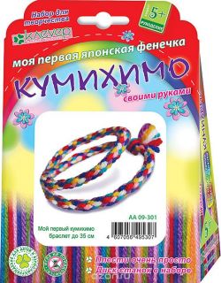 Клевер Набор для изготовления браслета-фенечки Мой первый кумихимо