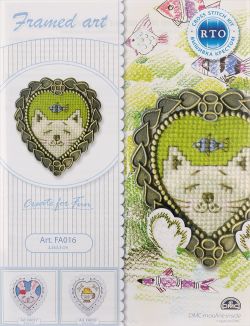 Набор для вышивания крестом "РТО", 3,5 х 3,5 см. FA016