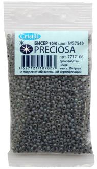 Бисер "Preciosa" полупрозрачный радужный, 10/0, 20 г. 331-19001-10/0-57549
