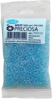 Бисер "Preciosa" прозрачный радужный, 10/0, 20 г. 331-19001-10/0-61000