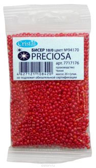 Бисер "Preciosa" непрозрачный радужный, 10/0, 20 г. 331-19001-10/0-94170