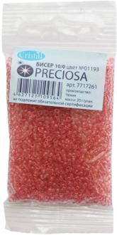 Бисер "Preciosa" прозрачный solgel, 10/0, 20 г. 331-19001-10/0-01193