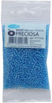 Бисер "Preciosa" прозрачный с покрытием, 10/0, 20 г. 331-19001-10/0-08336
