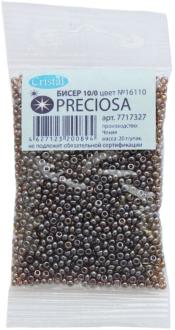 Бисер "Preciosa" прозрачный жемчужный, 10/0, 20 г. 331-19001-10/0-16110