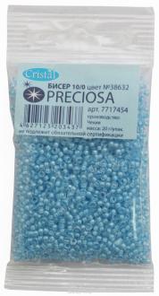 Бисер "Preciosa" прозрачный с цветным центром, 10/0, 20 г. 331-19001-10/0-38632