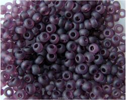 Бисер "Preciosa", прозрачный, матовый, цвет: фиолетовый (20060/1), 10/0, 5 г