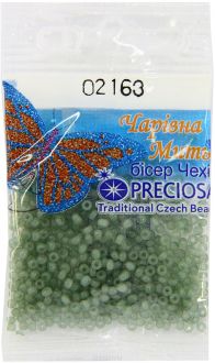 Бисер "Preciosa", полупрозрачный, цвет: мятный (02163), 10/0, 5 г