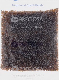 Бисер Preciosa "Ассорти", матовый, цвет: коричневый (01), 10/0, 50 г. 163142
