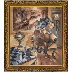 Набор для вышивания крестом Nova Sloboda "Философ", 31 x 36 см