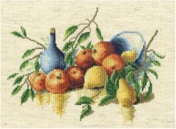 Набор для вышивания крестом РТО "Натюрморт с фруктами", 22 x 16 см