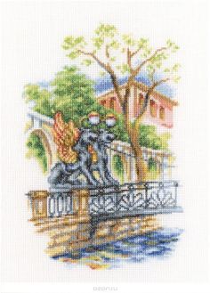 Набор для вышивания крестом РТО "Мосты Петербурга", 15 x 23 см. М538