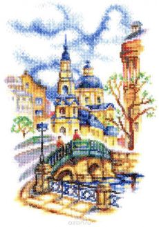 Набор для вышивания крестом РТО "Мосты Петербурга", 15 x 23 см