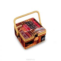 Шкатулка для рукоделия "RTO", с вкладышем, 20,5 x 20,5 x 13,5 см