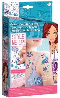 Style Me Up Набор для создания украшений Сверкающие татуировки из пудры