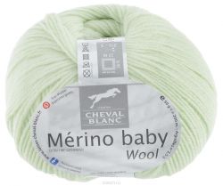 Пряжа для вязания Cheval Blanc "Merino Baby", цвет: салатовый (107), 200 м, 50 г