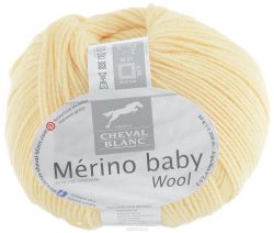 Пряжа для вязания Cheval Blanc "Merino Baby", цвет: желтый (032), 200 м, 50 г