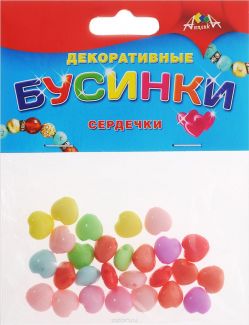 Апплика Набор для создания украшений Бусинки Сердечки