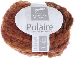 Пряжа для вязания Cheval Blanc "Polaire", цвет: оранжевый, бордовый (277), 44 м, 200 г