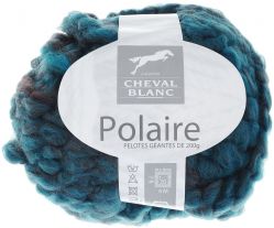 Пряжа для вязания Cheval Blanc "Polaire", цвет: бирюзовый, коричневый (272), 44 м, 200 г