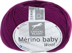 Пряжа для вязания Cheval Blanc "Merino Baby", цвет: бордовый (111), 200 м, 50 г