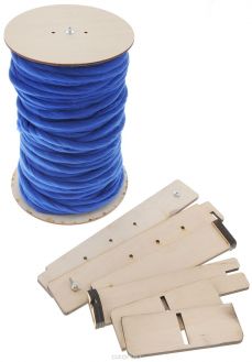 Набор для вязания из толстой пряжи Knitberry "Кардиган", цвет: синий
