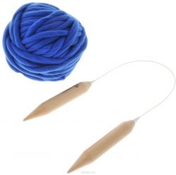 Набор для вязания из толстой пряжи Knitberry "Муфта", цвет: синий