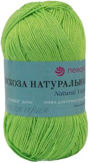 Пряжа для вязания Пехорка "Вискоза натуральная", цвет: экзотика (65), 400 м, 100 г, 5 шт