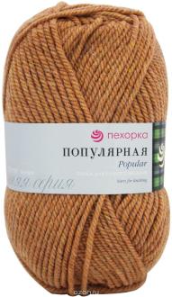 Пряжа Пехорка "Популярная", 100 г, 133 м, цвет: 791 меланж, листопад. 360031
