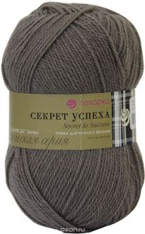 Пряжа Пехорка "Секрет успеха", цвет: мокко (161), 100 г, 250 м, 10 шт