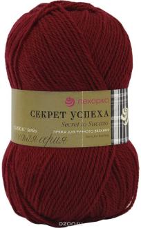 Пряжа для вязания Пехорка "Секрет успеха", цвет: светлая вишня (363), 250 м, 100 г, 10 шт