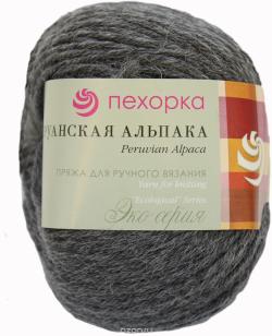 Пряжа для вязания Пехорка "Перуанская альпака", цвет: серый меланж (96), 150 м, 50 г, 10 шт