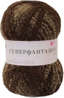 Пряжа для вязания Пехорка "Суперфантазийная", цвет: бежевый, коричневый (786М), 360 г, 830 м