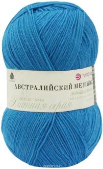 Пряжа для вязания Пехорка "Австралийский меринос", цвет: бирюза (583), 400 м, 100 г, 5 шт