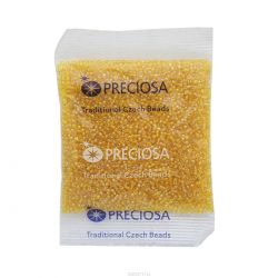 Бисер Preciosa "Ассорти", непрозрачный, цвет: желтый (09), 10/0, 50 г