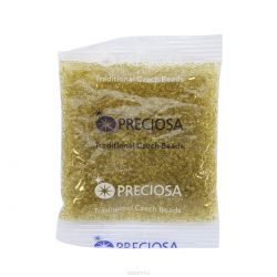 Бисер Preciosa "Ассорти", непрозрачный, цвет: желтый (10), 10/0, 50 г