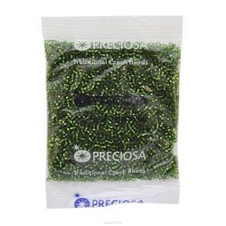 Бисер Preciosa "Ассорти", непрозрачный, цвет: зеленый (14), 10/0, 50 г