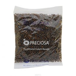 Бисер Preciosa "Ассорти", непрозрачный, цвет: коричневый (09), 10/0, 50 г