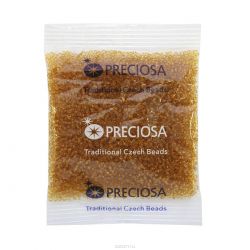 Бисер Preciosa "Ассорти", непрозрачный, цвет: оранжевый (12), 10/0, 50 г
