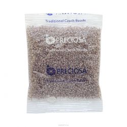 Бисер Preciosa "Ассорти", непрозрачный, цвет: светло-коричневый (16), 10/0, 50 г