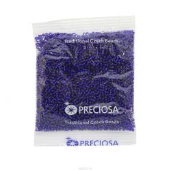 Бисер Preciosa "Ассорти", непрозрачный, цвет: синий (12), 10/0, 50 г