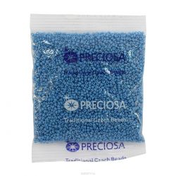 Бисер Preciosa "Ассорти", непрозрачный, глянцевый, цвет: синий (17), 10/0, 50 г