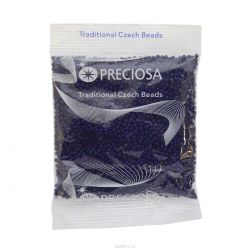 Бисер Preciosa "Ассорти", непрозрачный, цвет: синий (22), 10/0, 50 г