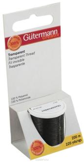 Моно-нить "Guetermann", цвет: черный, 200 м. 135193_795950-755