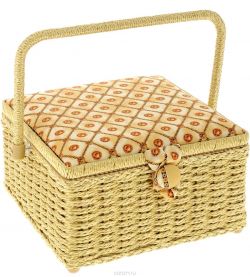 Шкатулка для рукоделия Grace & Glamour "Индийская роскошь", 23,5 х 23,5 х 14,5 см. BN4254