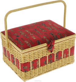 Шкатулка для рукоделия Grace & Glamour "Японская каллиграфия" , 24 х 31,5 х 19,5 см