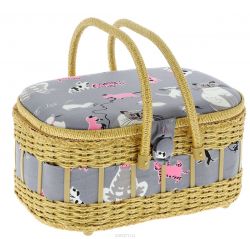Шкатулка для рукоделия Grace & Glamour "Кошки", 22,5 х 32,5 х 18 см