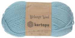 Пряжа для вязания Kartopu "Melange Wool" , цвет: голубой (K5017), 170 м, 100 г, 5 шт